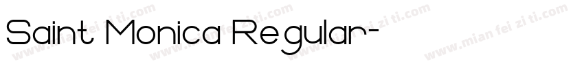 Saint Monica Regular字体转换